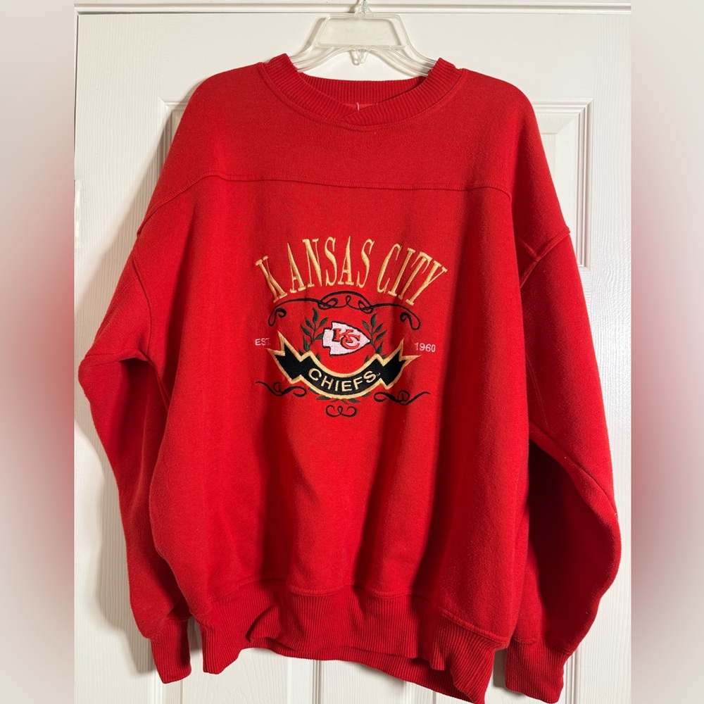 Vintage Kansas City Chiefs Crewneck Sweater